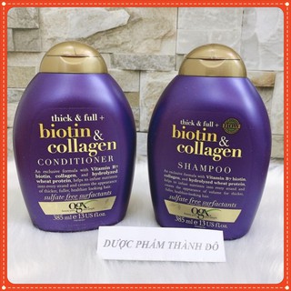 Cặp dầu gội biotin & collagen - chống rụng gẫy tóc: 385ml
