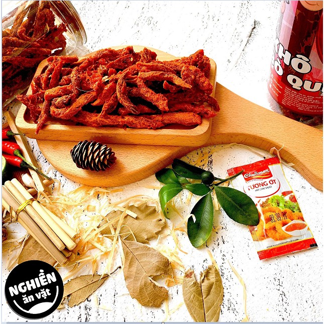 Khô bò que loại ngon hũ 200g. "Nghiền Ăn Vặt"  đồ ăn vặt Hà Nội vừa ngon vừa rẻ | BigBuy360 - bigbuy360.vn