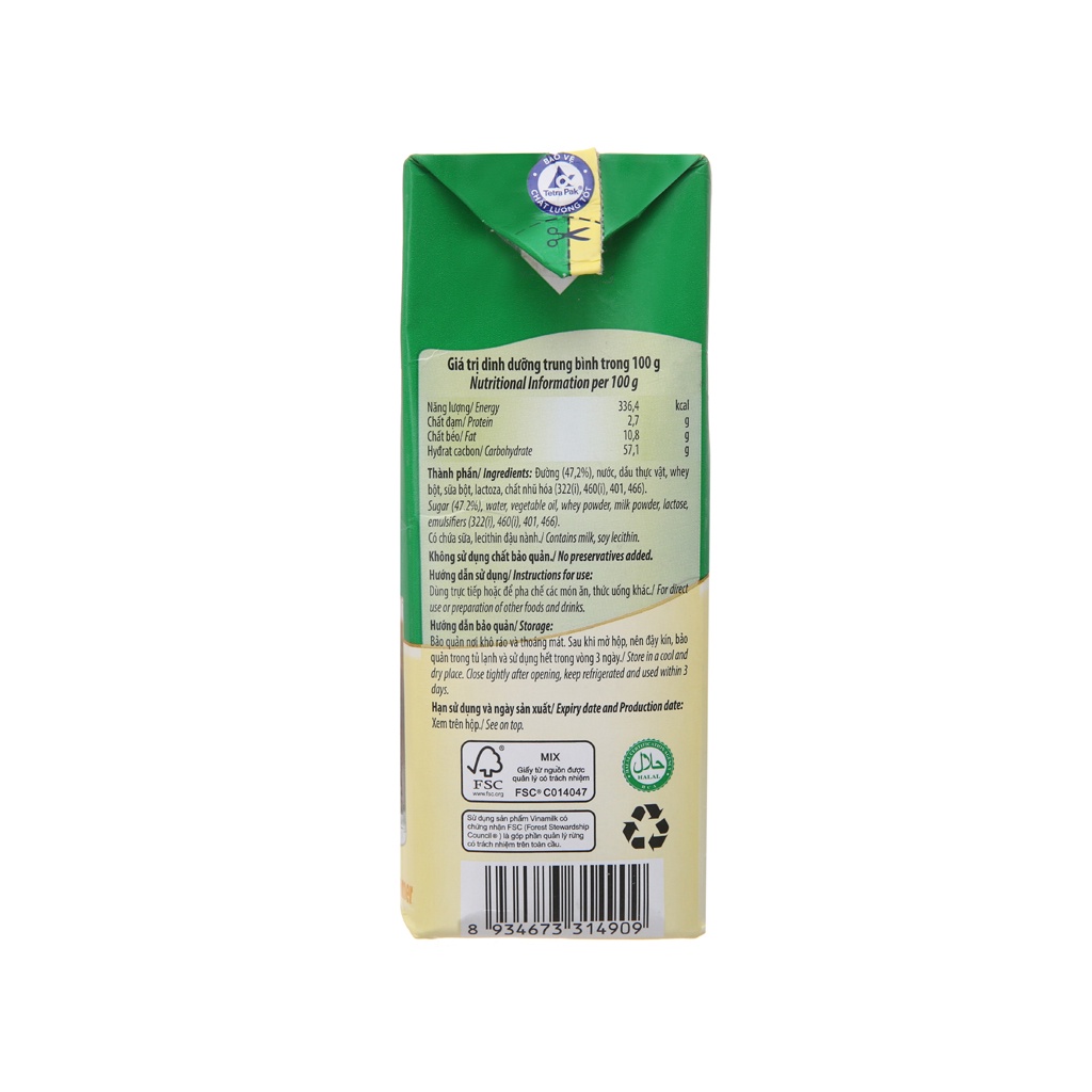 Sữa đặc Vinamilk Ngôi sao Phương Nam Có đường (Xanh) 1284g