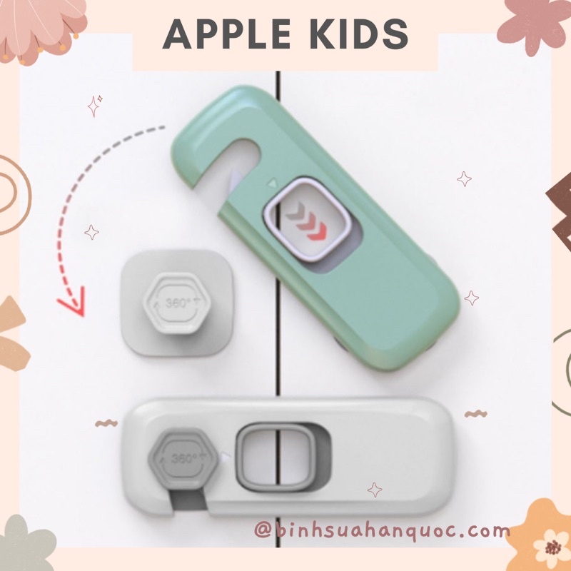 Khóa tủ lạnh, khoá ngăn kéo an toàn cho bé chất liệu nhựa ABS cao cấp