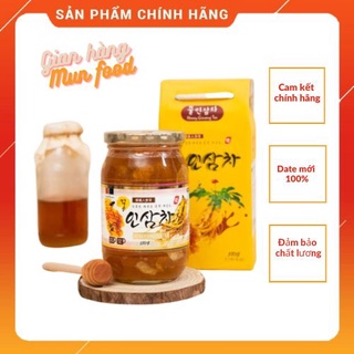 Sâm ngâm mật ong Hàn Quốc- lọ 580ml - Sâm tươi lát mật ong rừng nguyên chất