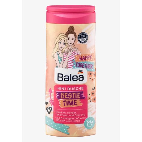 Balea Little Princess, 4in1 Sữa tắm, dầu gội cho trẻ em – Bill Đức