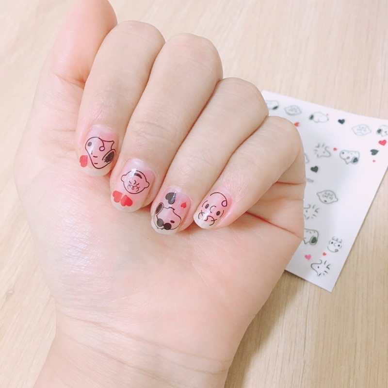 Z0684 Sticker Dán Móng 3d Snoopy Dễ Thương