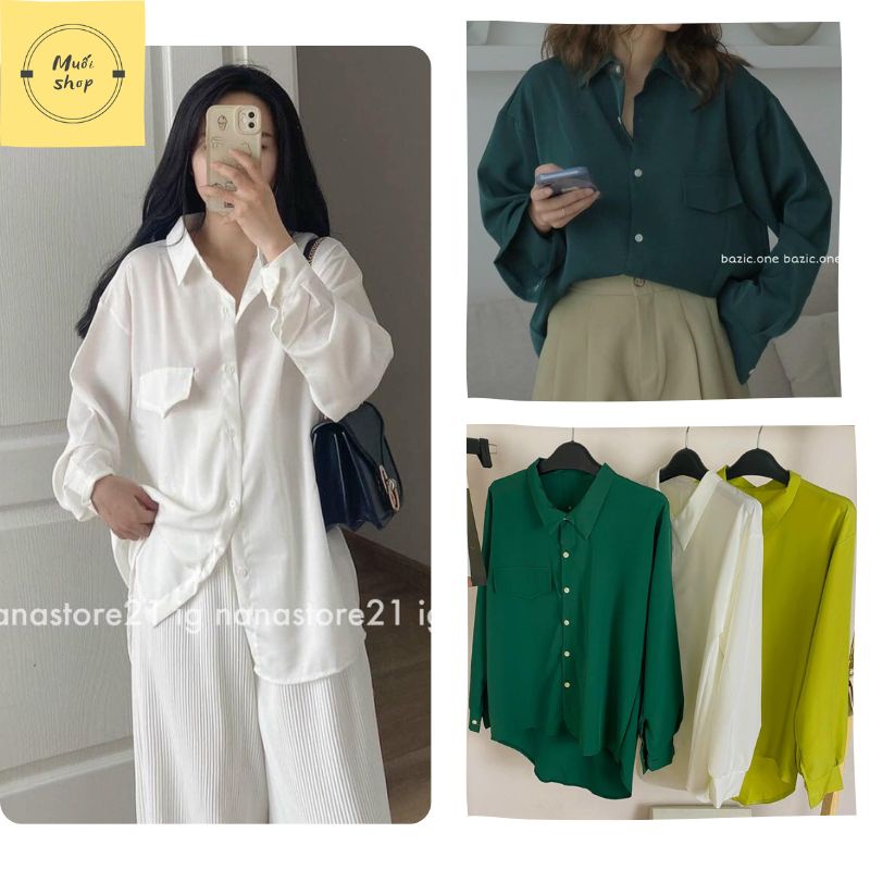 Siêu phẩm áo sơ mi đuôi Tôm 3 cúc sau 😍😍😍 Sơ mi thì luôn là item bán chạy nhất mọi năm 🎉🎉🎉🎉 -Muoishop