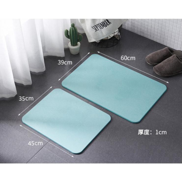 Thảm đá lau chân chùi chân dậm chân siêu thấm Nhật Bản kích thước 60x40cm