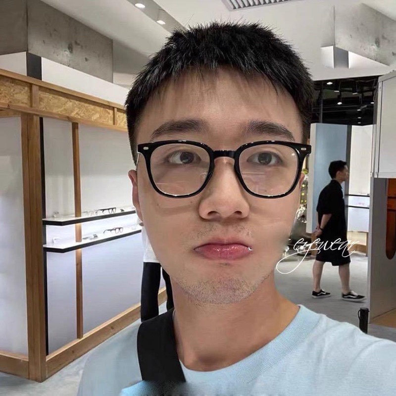 Kính giả cận, gọng kính cận vuông  Booster GMBT quai mảnh lọc ánh sáng xanh nam nữ thời trang Jolie eyewear 9322