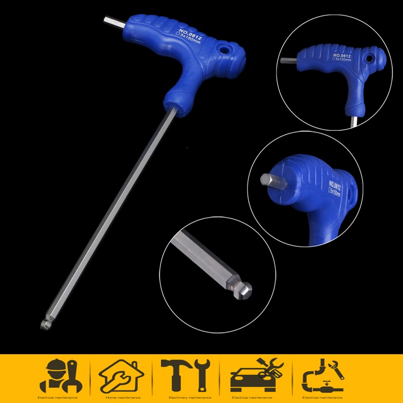 Cờ Lê Lục Giác Chữ T H5 H6 5mm 6mm Sửa Chữa Tiện Lợi