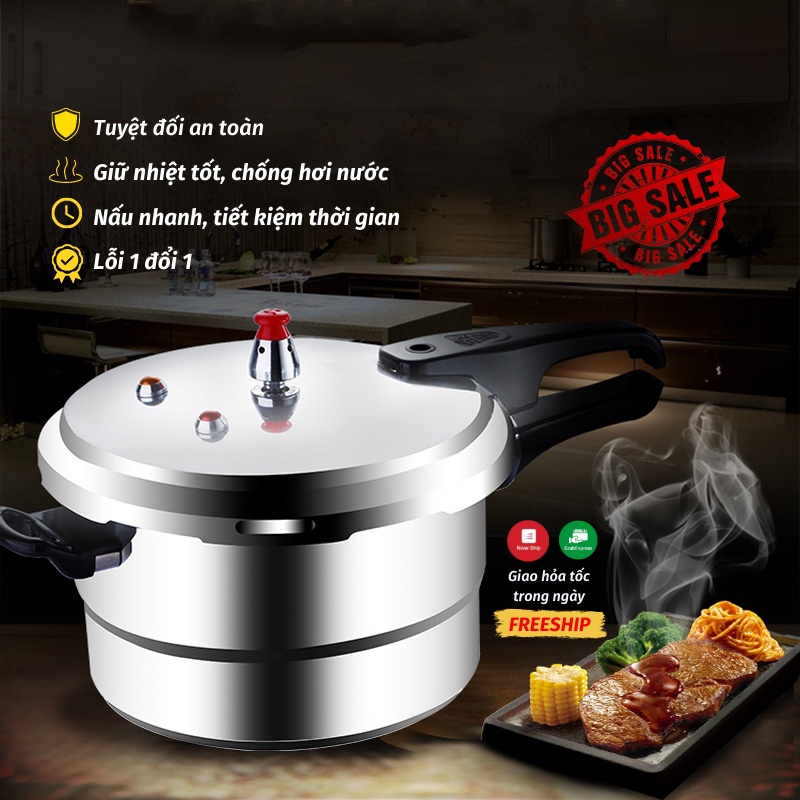 Nồi Áp Suất Điện Nồi Áp Suất Đa Năng Nấu Siêu Nhanh Tiết Kiệm Thời Gian Dành Cho Mọi Loại Bếp SUN.Z