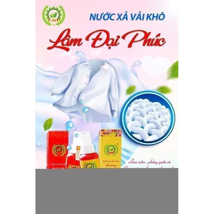 Xả Vải Khô Nước Xả Vải Khô Lâm Đại Phúc - Chai Nước Hoa Xịt Thơm Quần Áo Khử Mùi Mồ Hôi, Lưu Hương Bền Lâu