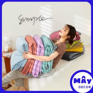 Chăn zara home - Chăn đũi hè hàng xuất dư phối viền kẻ bắt mắt