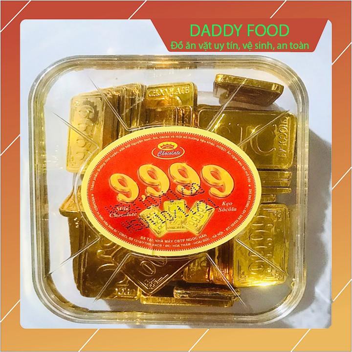 Kẹo chocolate hình miếng vàng sjc hộp 250g