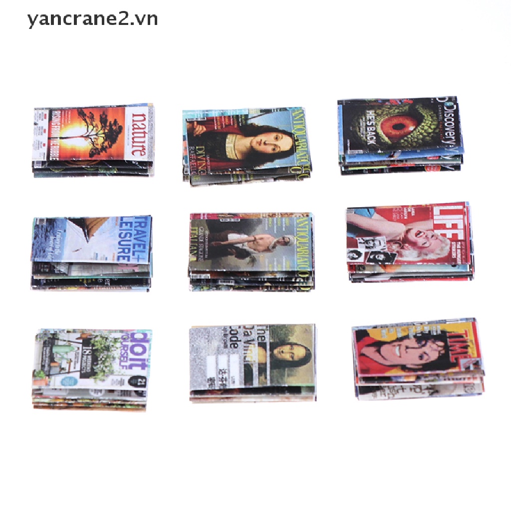 Bộ 3 Mô Hình Tạp Chí mini Tỉ Lệ 1: 12 Dành Cho Búp Bê