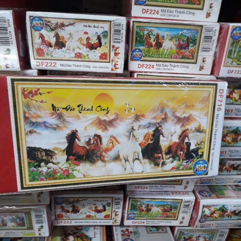 tranh đính đá mã đáo thành công df716 (120×60)