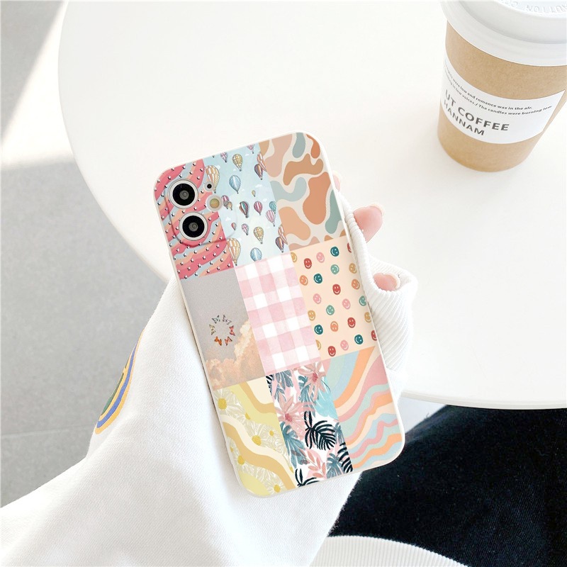 ỐP LƯNG IPHONE sọc màu sắc sticker  ốp iphone 12 pro/13pro/13promax/7/7+/8/8+/X/XS/XSM/11/11PMROMAX tr365