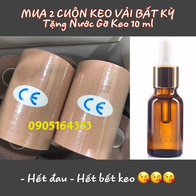 Tặng Nước Gỡ Keo 10ml Khi Mua 2 cuộn Keo Vải Dán Ngực Cho Trans Sb Tomboy