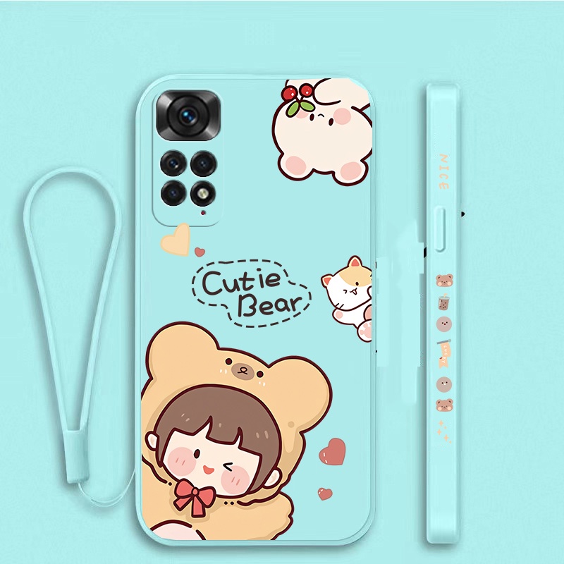 Ốp Điện Thoại Tpu Mềm Hình Thỏ Dễ Thương Cho Redmi Note 10 Pro 11 11s Xiaomi Poco X3 Pro X3 NFC Redmi Note 8 9 Pro 9S 9C