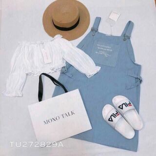 Áo trễ vai croptop tay dài