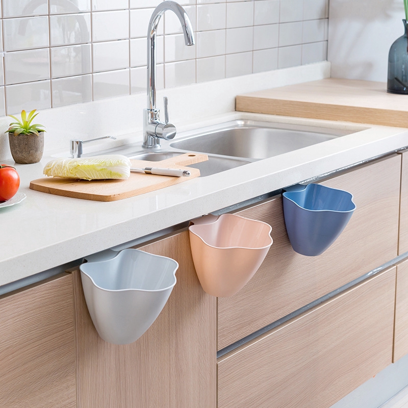 Hộp đựng rác hình hoa treo tủ nhà bếp đa năng