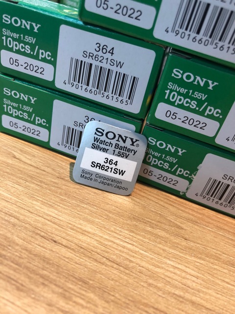 Viên pin đồng hồ Sony 621 - 364 Pin SR621SW  vỉ 1 viên