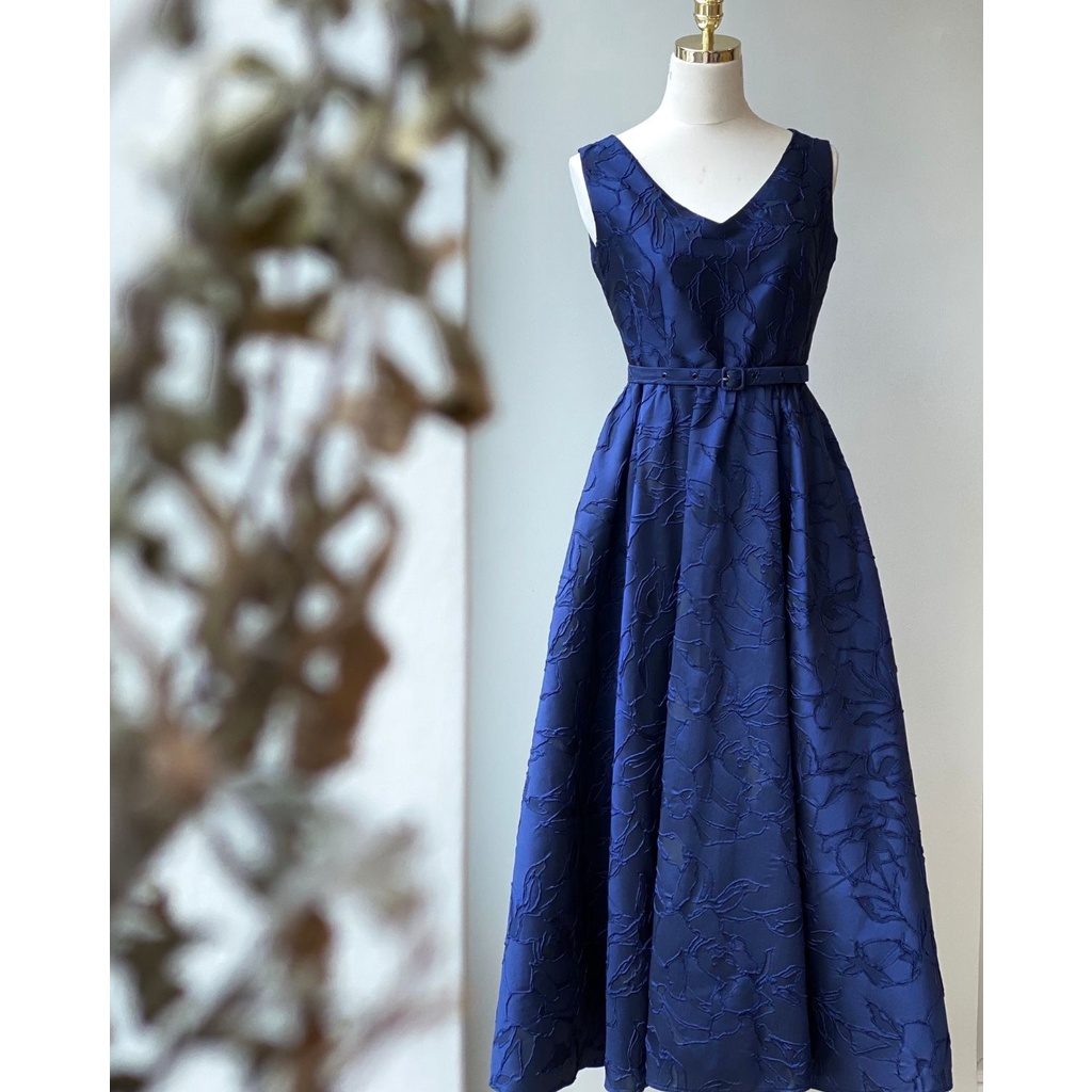 Achelois - Váy gấm Jacquard-Jacqard Dress