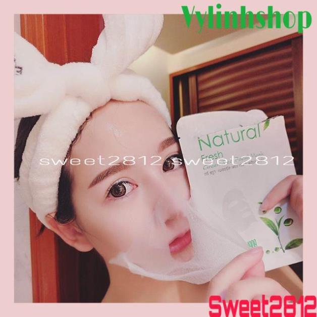 Mặt Nạ Trà Xanh Natural Fresh Green Tea Facial Mask Treechada