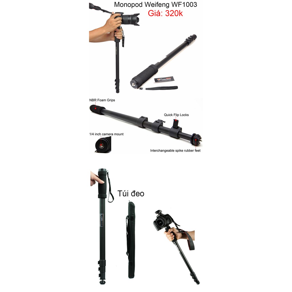 Tripod Monopod Weifeng WT-10003