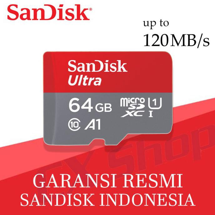 Micro Sd Wlp 976 Sandisk Ultra Microsd 64gb A1 100mb / S Microsdxc Uhs-I