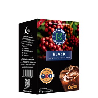 [Chính Hãng] Hộp Cà Phê Hòa Tan K Coffee Black 2in1 255g