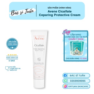 Kem dưỡng phục hồi da và giảm sẹo thâm - Avene Cicalfate reparing protective cream 100ml