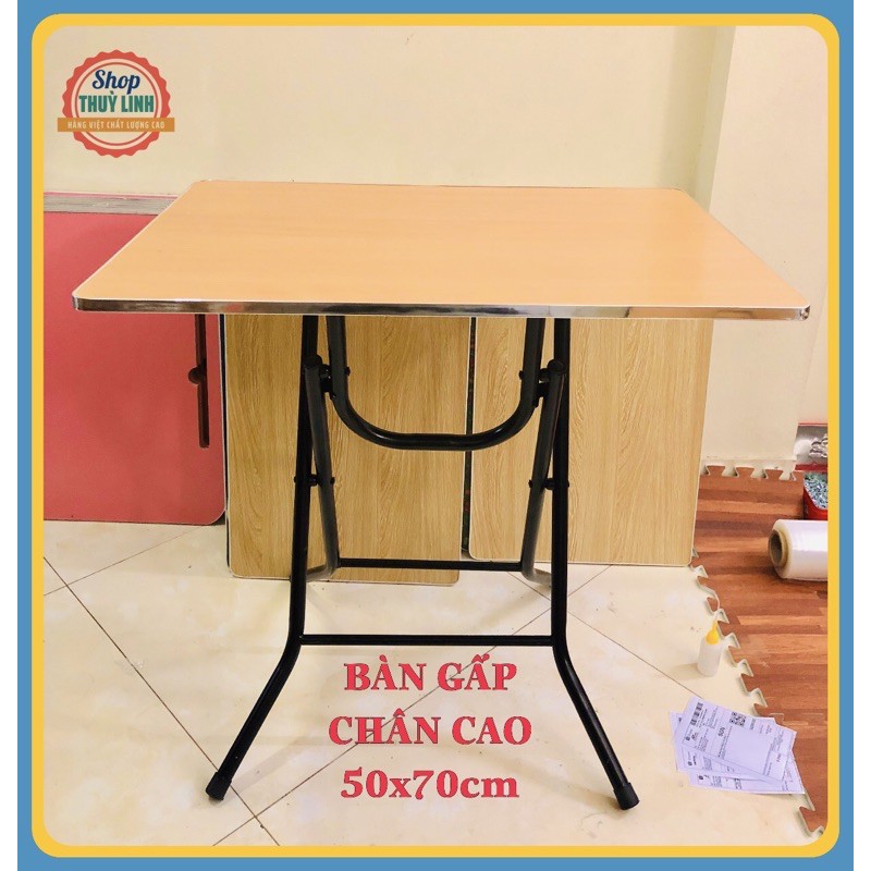 Bàn gấp chân cao 73cm sơn tĩnh điện siêu bền