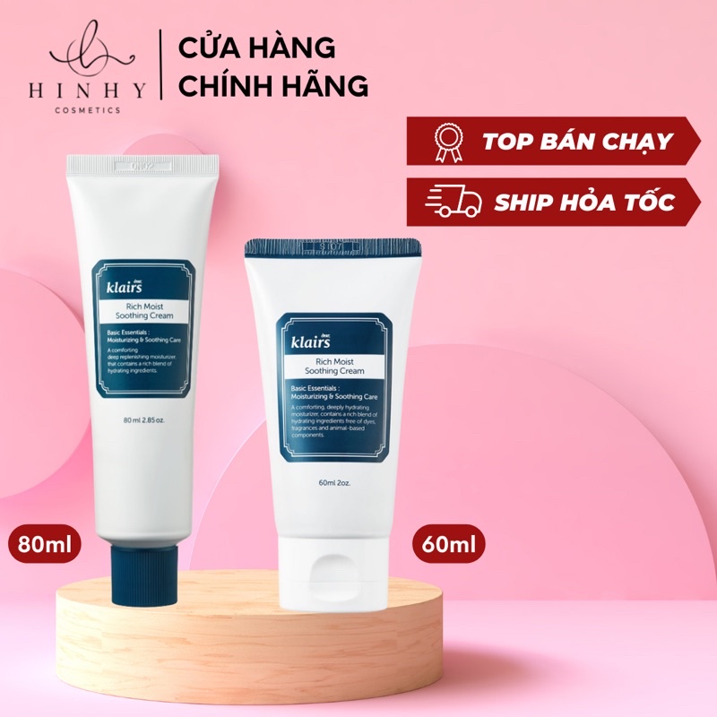 Kem dưỡng Klairs – Rich Moist Soothing Cream