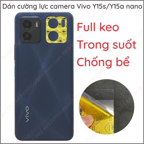 Dán cường lực camera Vivo y15s / y15a nano, bảo vệ camera