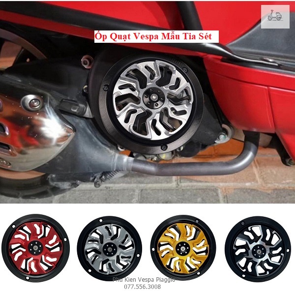 Ốp Quạt Gió Xoay Cho Vespa Hàng CNC Loại Xoay Được