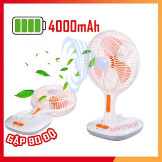 Quạt tích điện Mini ông tây để bàn KM-F0166 sử dụng pin sạc USB tiện dụng