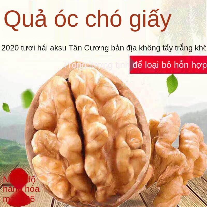 ❏✖Quả óc chó Tân Cương Aksu 185 quả óc chó vỏ mỏng vỏ mỏng hương vị sữa tươi nguyên chất và nấu chín Quả óc chó bà bầu