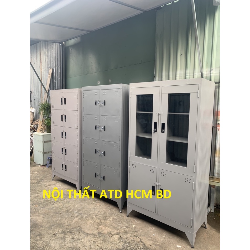 Tủ hồ sơ cá nhân bằng sắt có khóa 4, 6, 8, 10 ngăn đựng đồ thoải mái sài gòn
