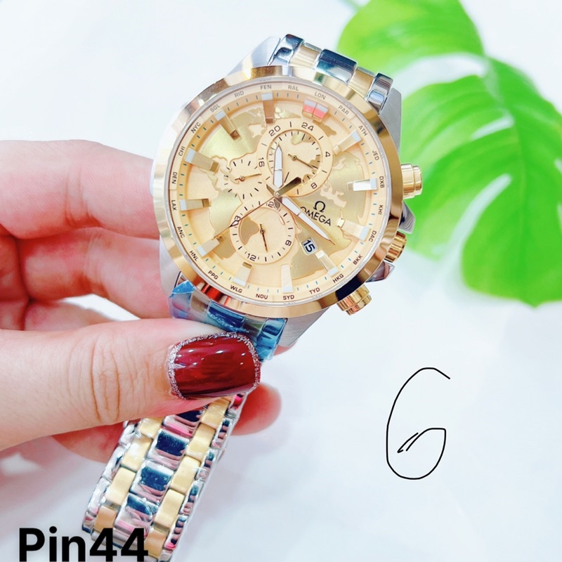 Đồng hồ OMEGA nam 6 kim size 44mm bảo hành 24 tháng