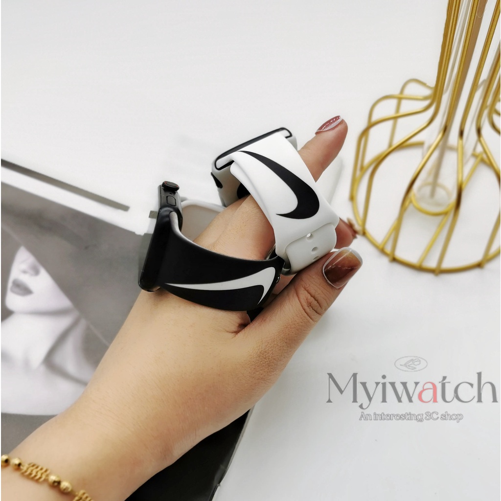Dây Đeo Silicon Mềm T500 Cho Apple Watch series 7 6 SE 5 4 3 2 1 41mm 40mm 42mm 44mm