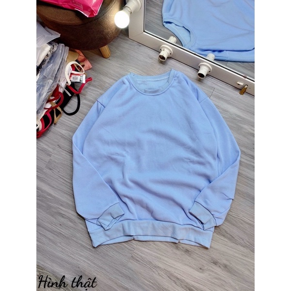 Áo Sweater trơn nhiều màu freesize chất da cá dày mịn dẹp