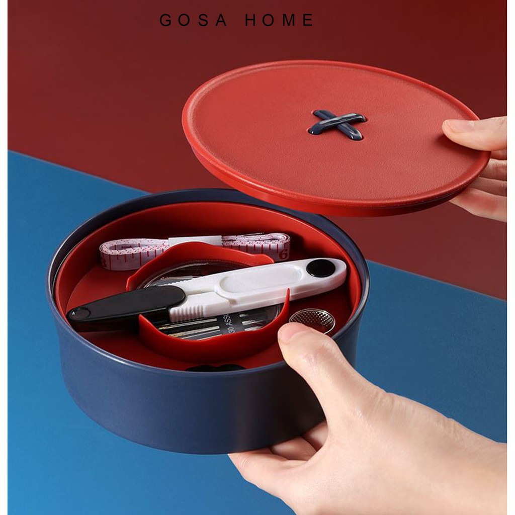 Hộp đựng kim chỉ gia đình đa năng GosaHome hình cúc áo siêu cute