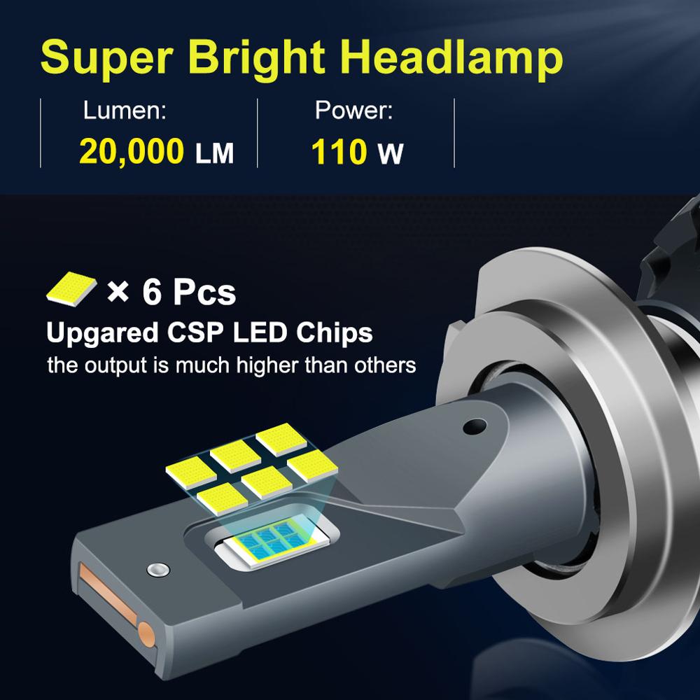 2 Đèn Pha Siêu Sáng 10000LM 6000K H1 / H3 / H4 / H7 / H8 / H9 / H11 / HB3 9005 / HB4 9006 / 9012 Cho Xe Hơi |Đèn LED Canbus Tự Động 10W 10W Chuyên Dụng Cho Xe Hơi