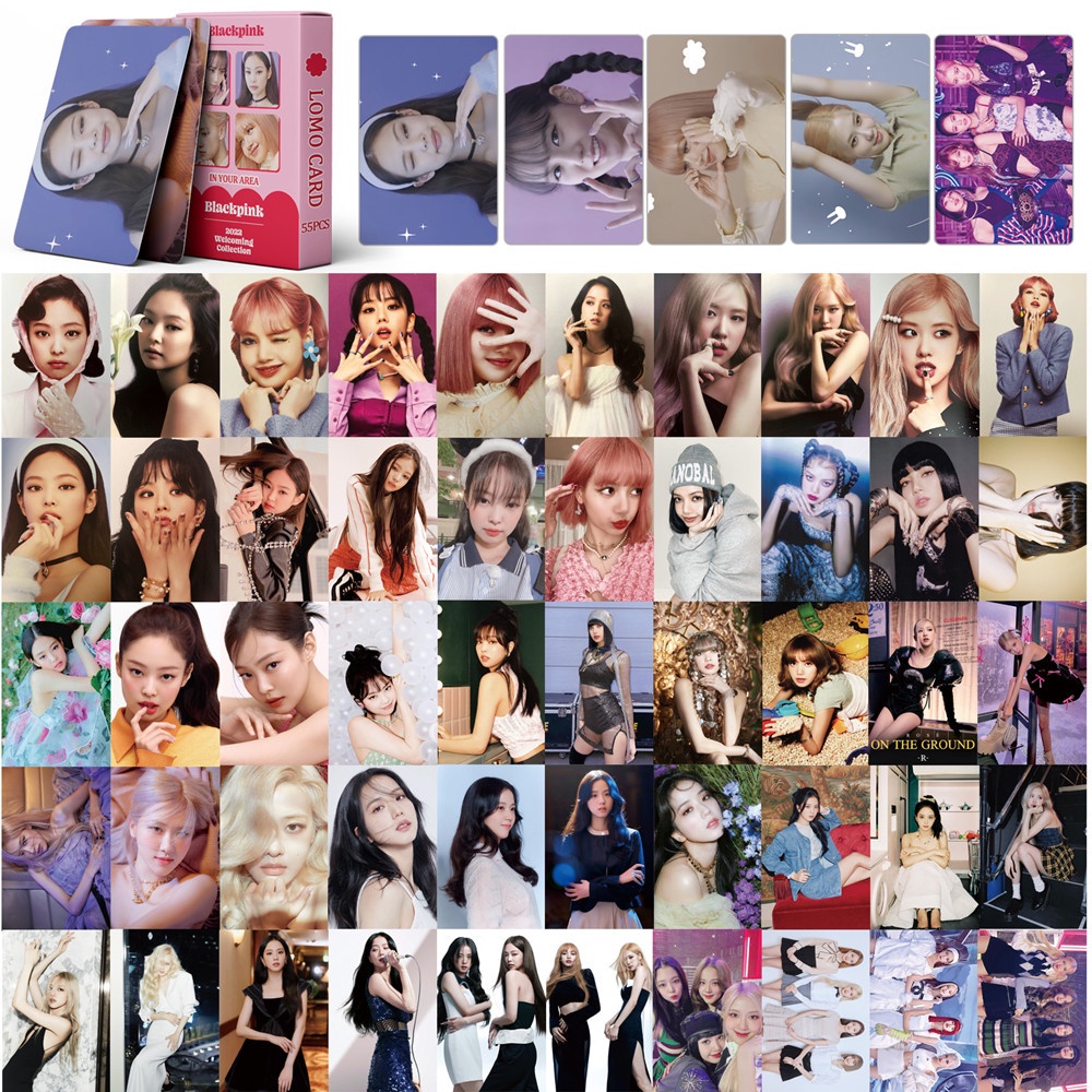 Hộp 55 Ảnh Lomo Card Nhóm Nhạc BLACKPINK 2022