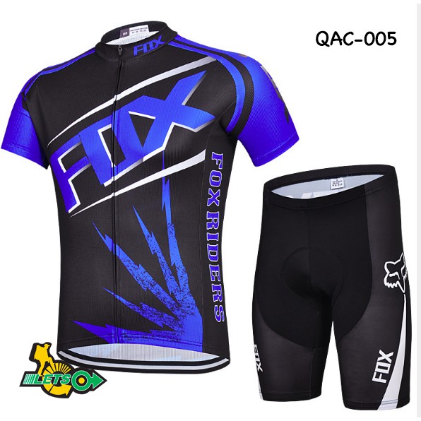 Bộ quần áo xe đạp Fox Xanh Đen