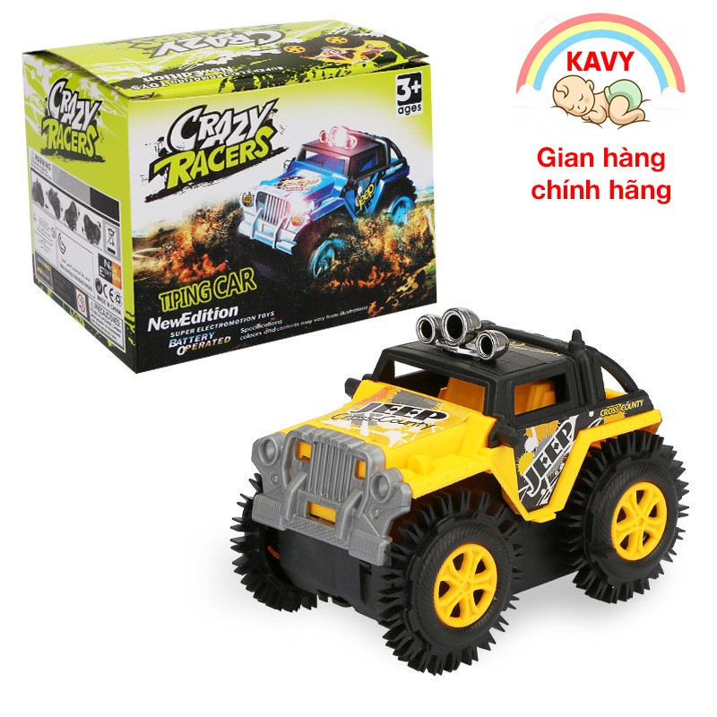 Đồ chơi cho bé chạy pin xe Jeep KAVY chạy khỏe,xa với nhựa ABS không độc hại