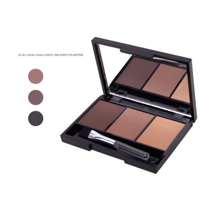 Bột tán lông mày hộp 3 ô Maxdona | BigBuy360 - bigbuy360.vn