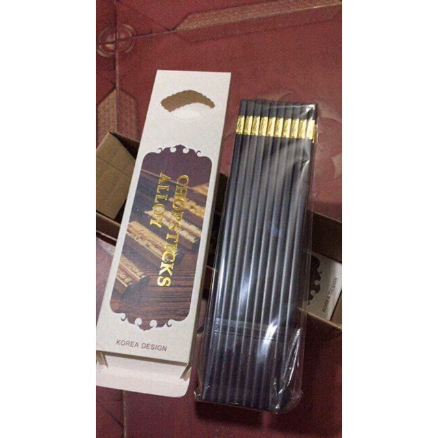 COMBO 10 ĐÔI ĐŨA SỪNG XUẤT NHẬT KHẲM VÀNG CAO CẤP(TRỢ GIÁ )