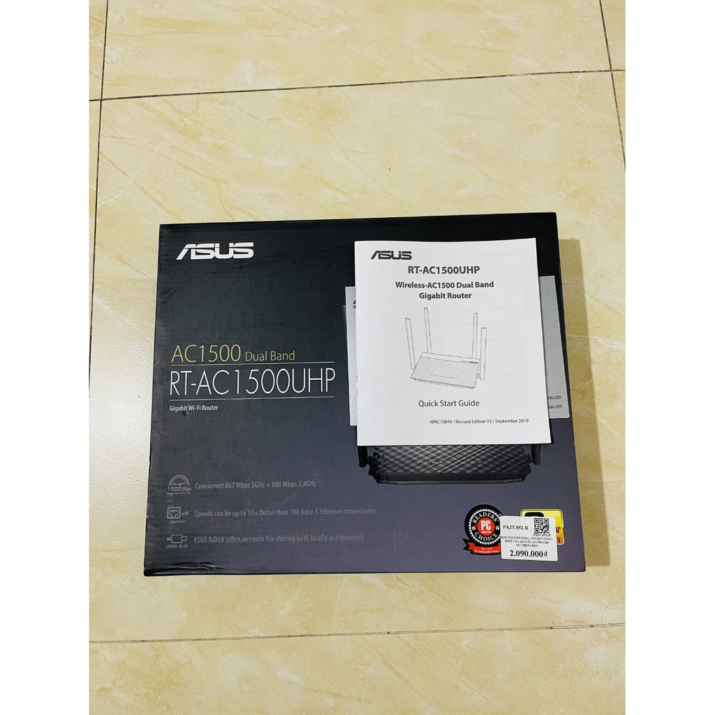 Router Wifi Asus RT-AC1500UHP Băng Tần Kép