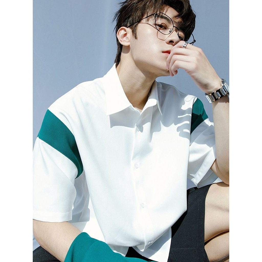 Áo Sơ Mi Tay Ngắn MAVOTA  Áo Sơ Mi Họa Tiết Phong Cách Hàn Quốc Thời Trang  Dành Cho Nam Và Nữ ASM46