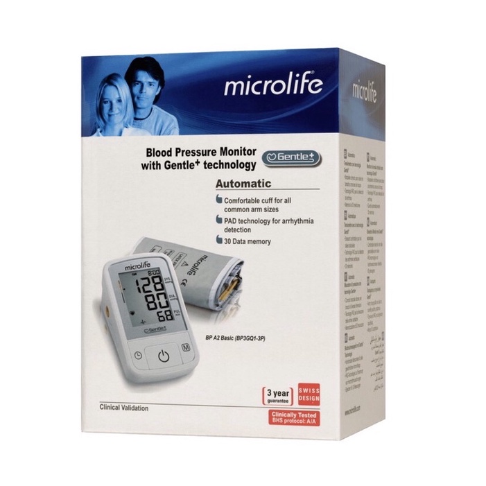 Máy Đo Huyết Áp Bắp Tay: Microlife A2 Basic
