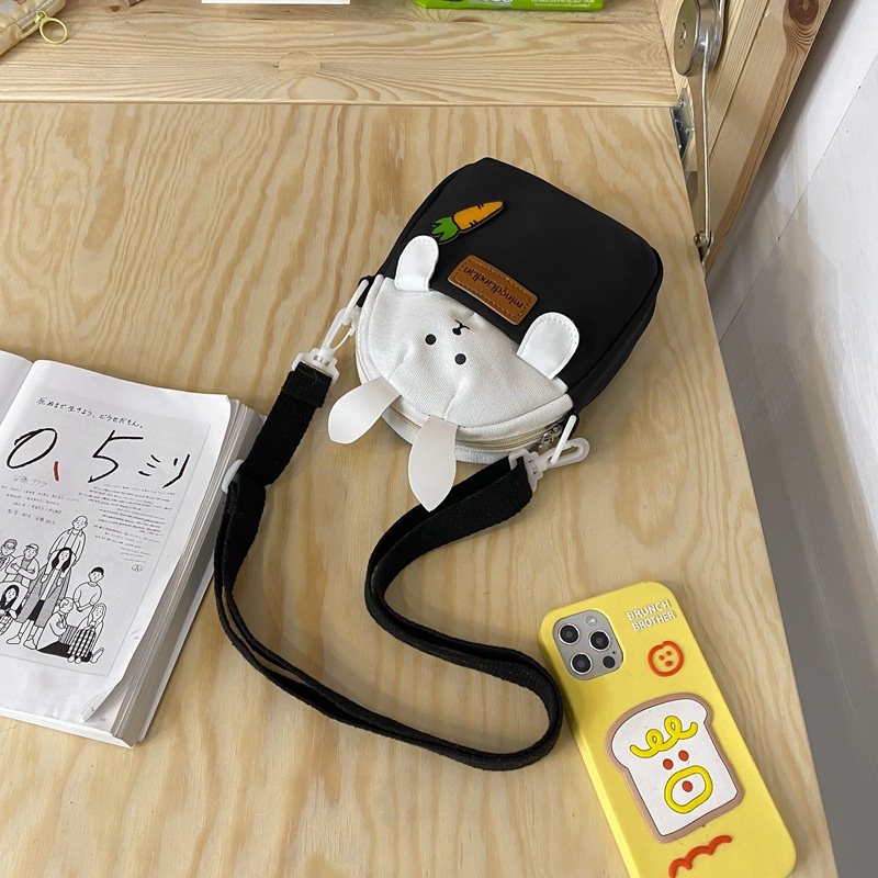 Túi Đeo Chéo Hình Thỏ Dễ Thương Đựng Điện Thoại Dành Cho Nữ